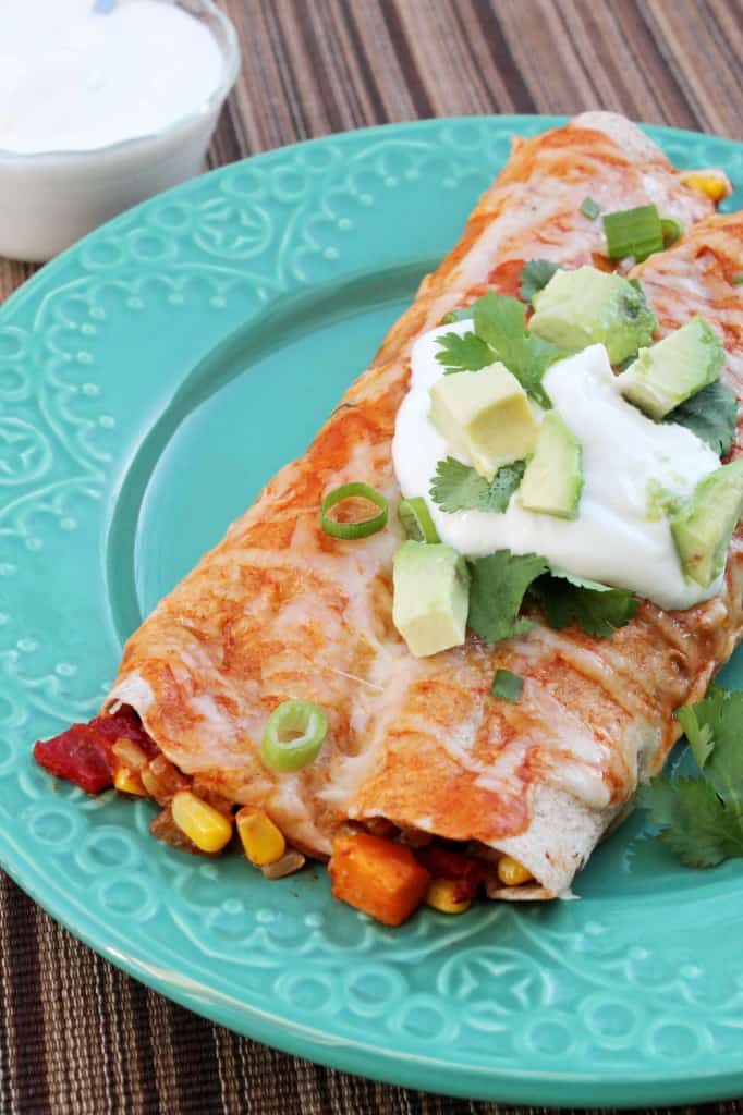 Cheesy Vegetable Enchiladas | The Spiffy Cookie