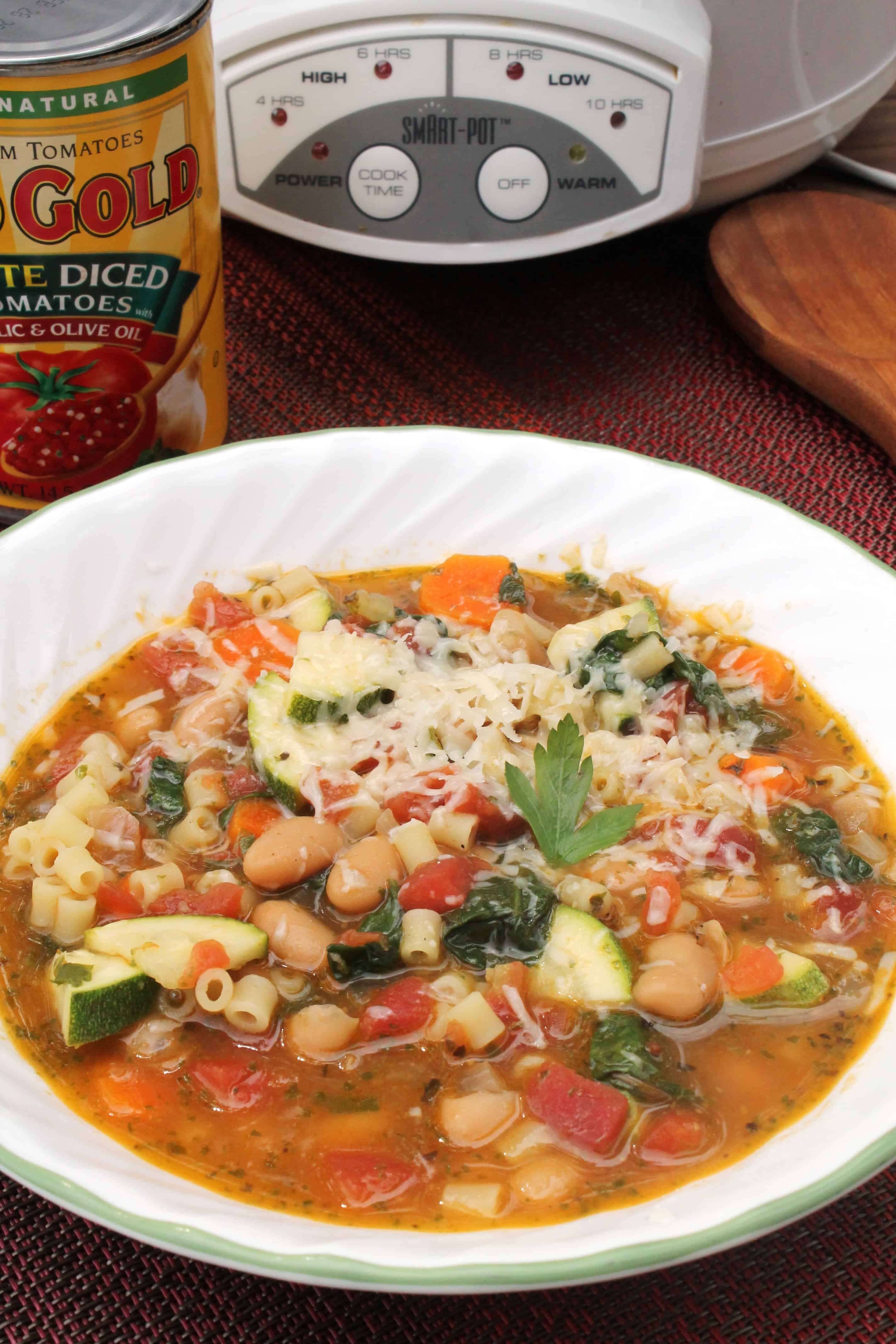 Slow Cooker Minestrone Soup