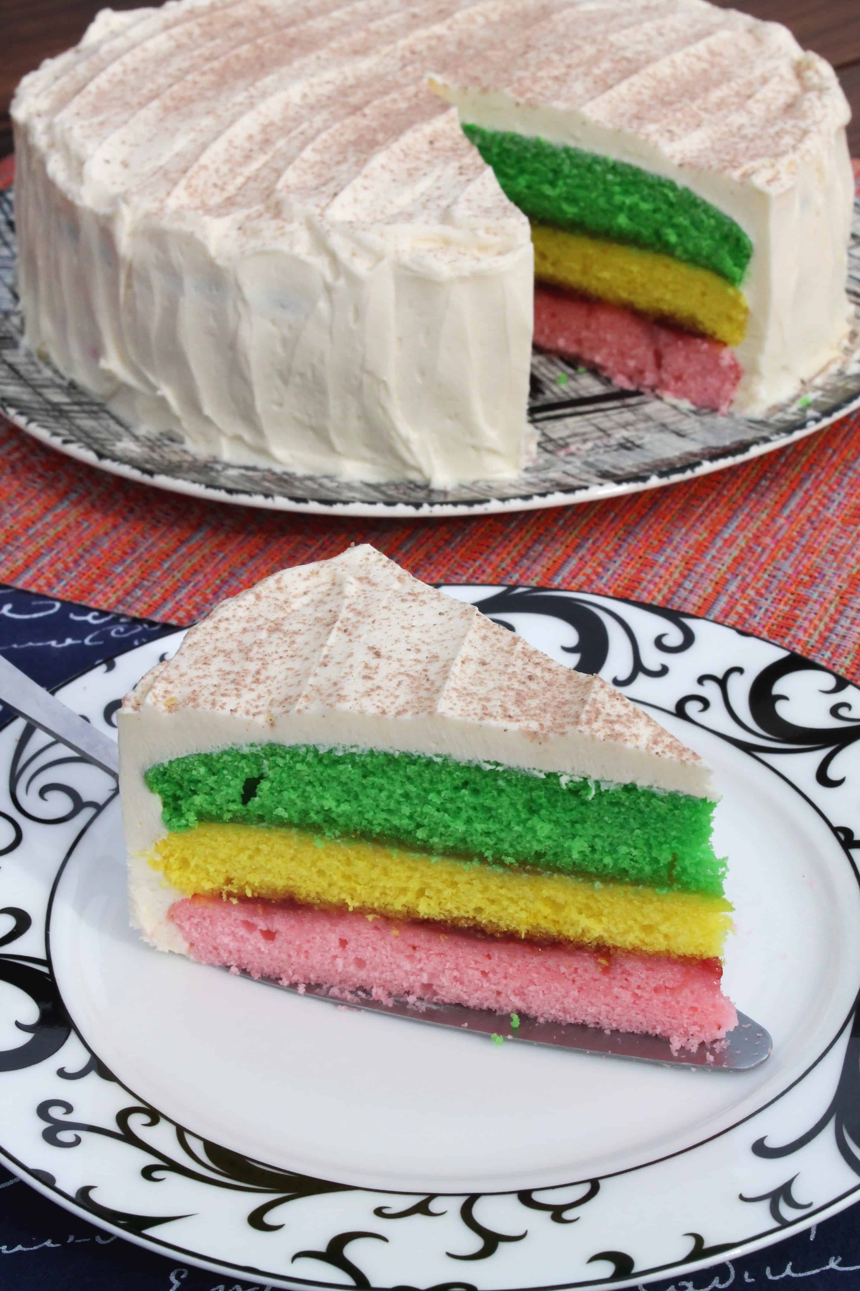 How to Make an Italian Rainbow Cookie Cake for the Holidays - Brit + Co