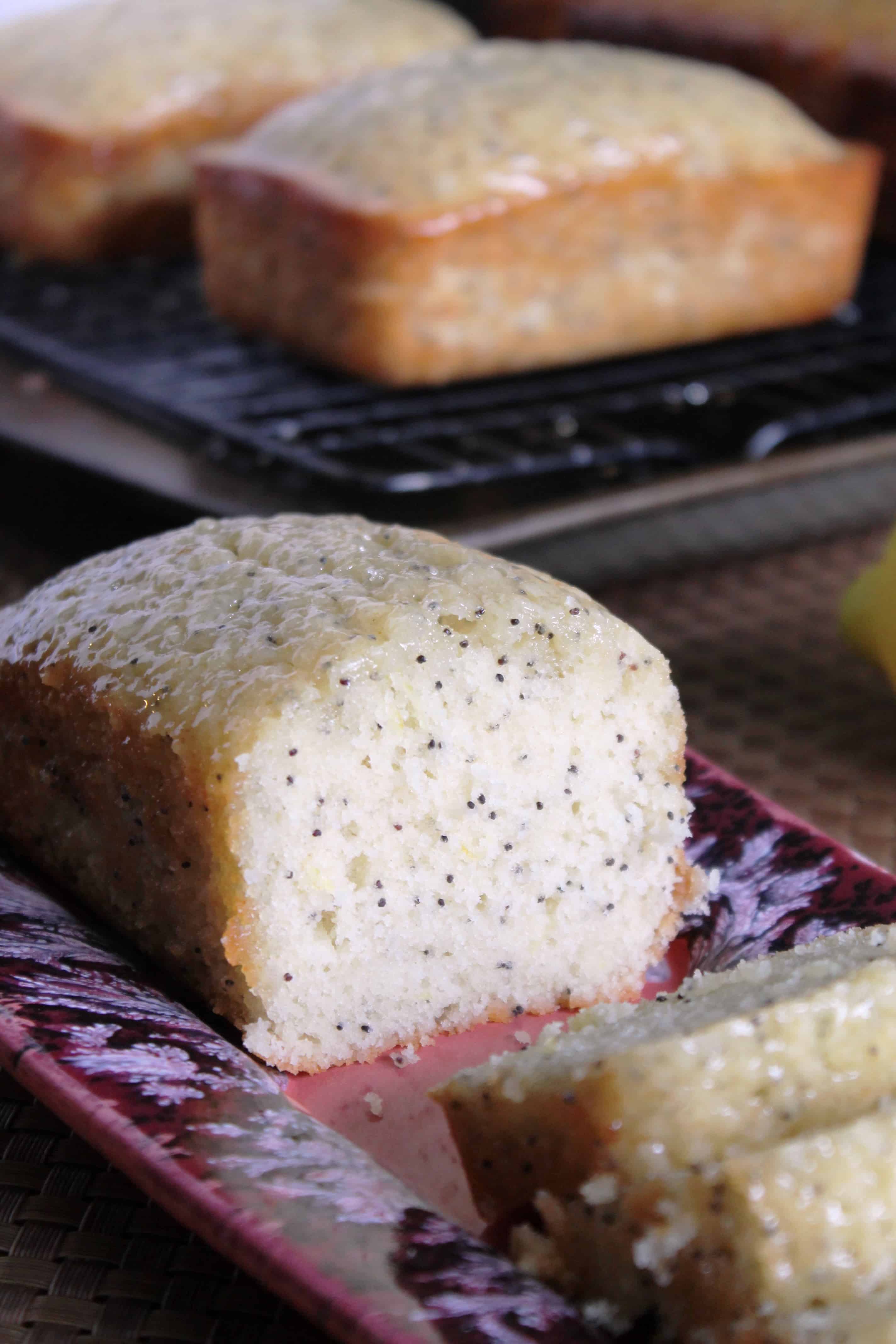 Glazed Lemon Poppy Seed Bread