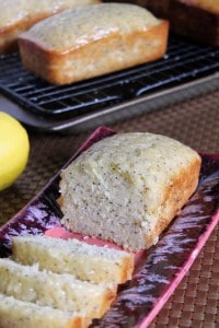 Glazed Lemon Poppy Seed Bread