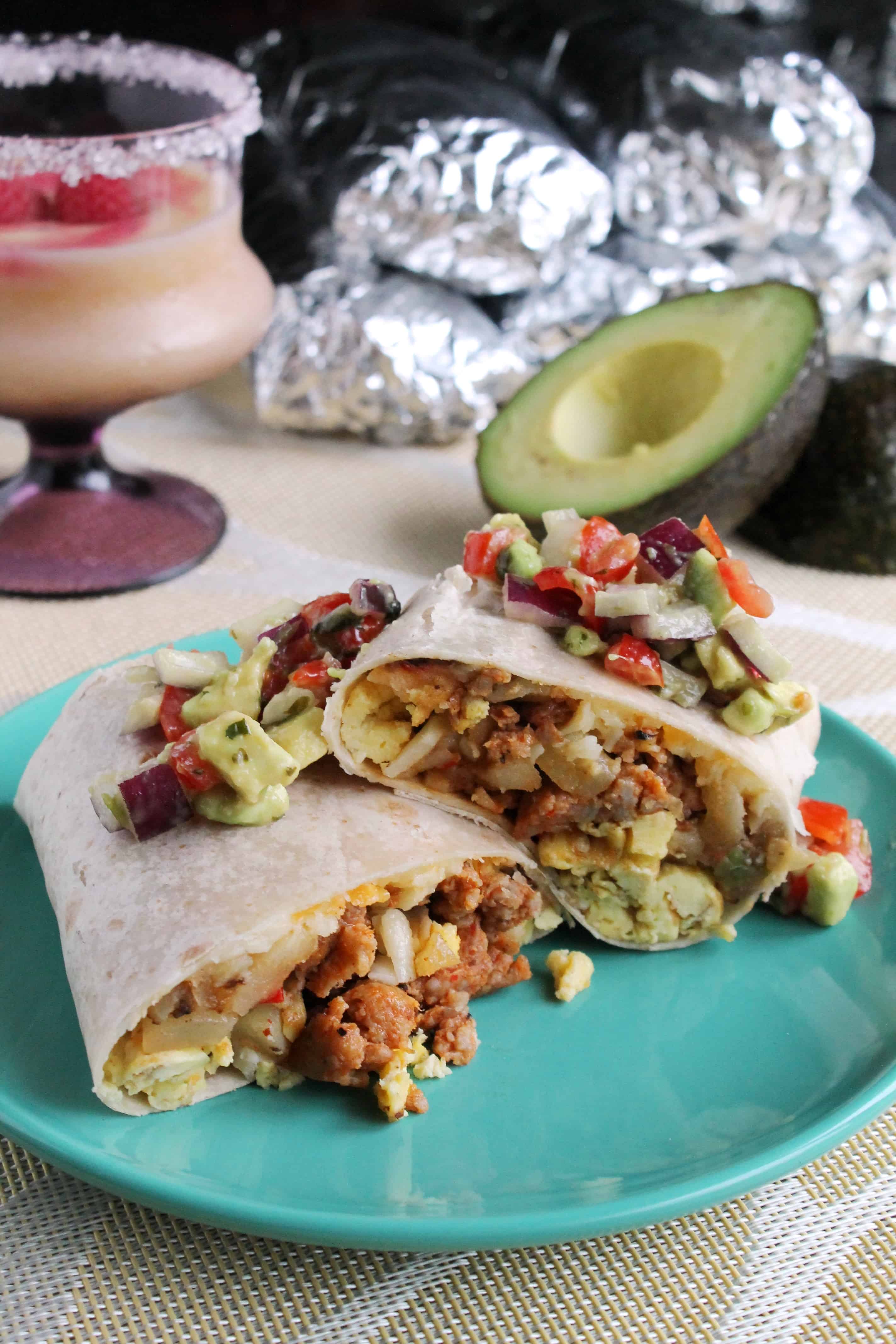 Chorizo Breakfast Burritos