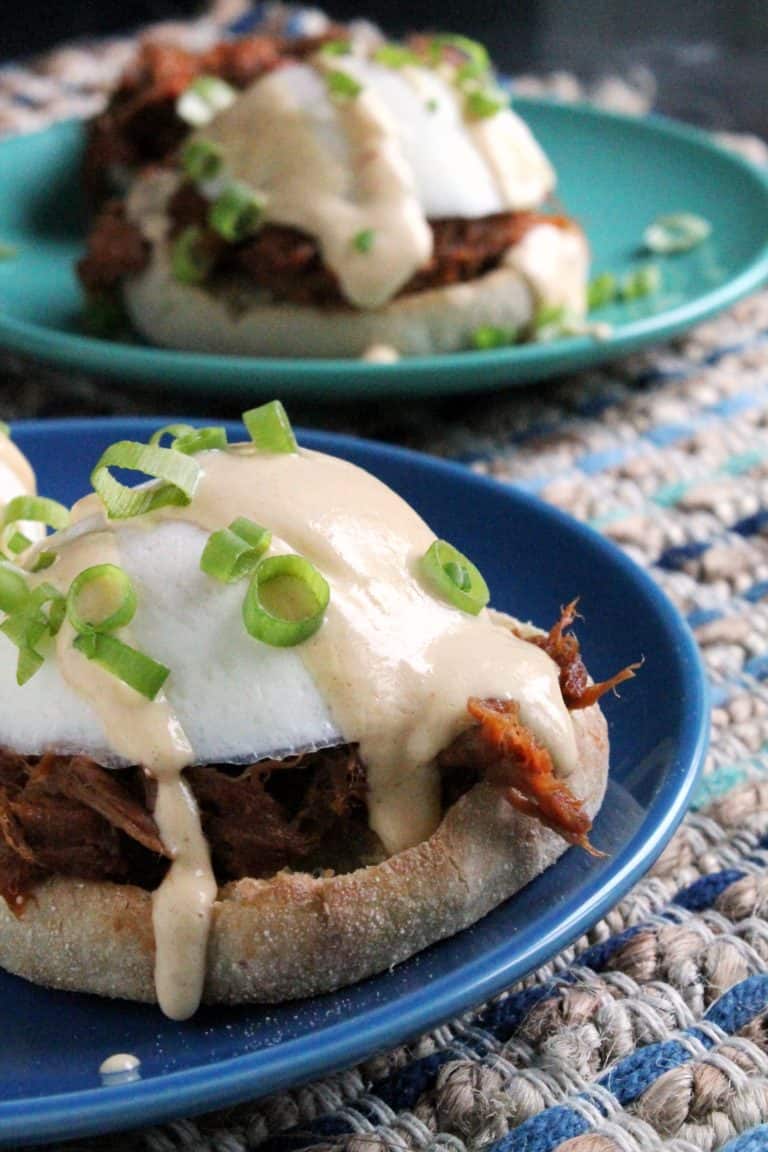 BBQ Pulled Pork Eggs Benedict