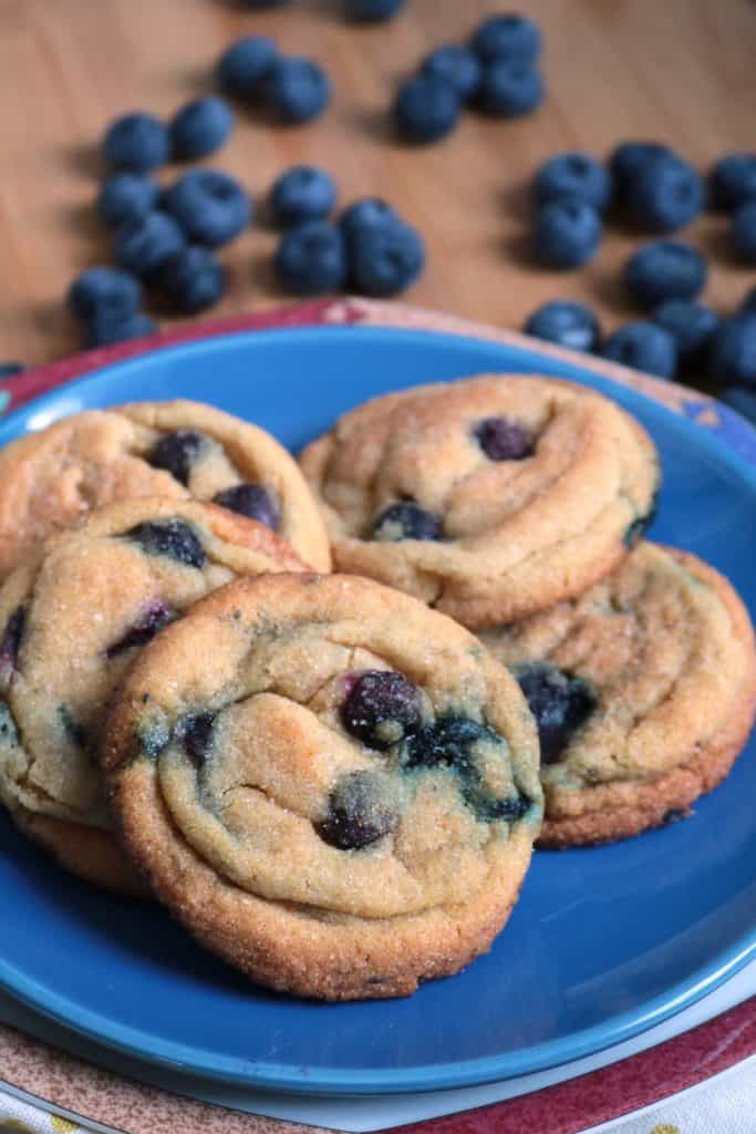 Blueberry Corn Cookies.